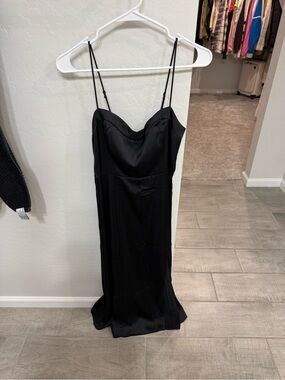 NWOT Abercrombie Satin Slip Dress with Spaghetti Straps small